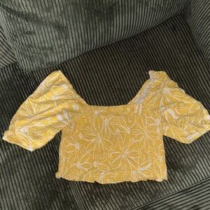 Universal Thread - Yellow Floral Blouse